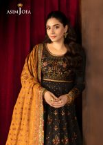 Asim Jofa Designer Clothes Sale Luxury Embroidered Silk Shirt with Embroidered Silk Dupatta – AJLFF-19 - Askani Group