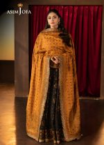 Asim Jofa Designer Clothes Sale Luxury Embroidered Silk Shirt with Embroidered Silk Dupatta – AJLFF-19 - Askani Group