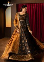Asim Jofa Designer Clothes Sale Luxury Embroidered Silk Shirt with Embroidered Silk Dupatta – AJLFF-19 - Askani Group