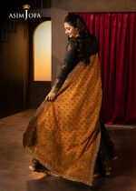 Asim Jofa Designer Clothes Sale Luxury Embroidered Silk Shirt with Embroidered Silk Dupatta – AJLFF-19 - Askani Group