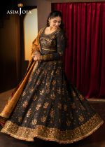 Asim Jofa Designer Clothes Sale Luxury Embroidered Silk Shirt with Embroidered Silk Dupatta – AJLFF-19 - Askani Group