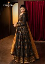 Asim Jofa Designer Clothes Sale Luxury Embroidered Silk Shirt with Embroidered Silk Dupatta – AJLFF-19 - Askani Group