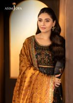 Asim Jofa Designer Clothes Sale Luxury Embroidered Silk Shirt with Embroidered Silk Dupatta – AJLFF-19 - Askani Group