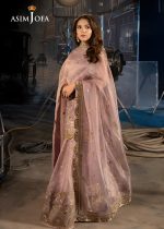 Asim Jofa Designer Clothes Sale Luxury Embroidered Zari Check Net Shirt with Embroidered Zari Check Net – AJLFF-18 - Askani Group