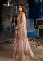Asim Jofa Designer Clothes Sale Luxury Embroidered Zari Check Net Shirt with Embroidered Zari Check Net – AJLFF-18 - Askani Group