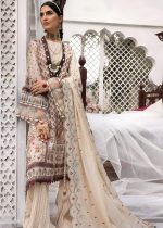 Gul Ahmed 3-Piece Embroidered Jacquard Unstitched Suit with Embroidered Stripe Dupatta FE-32027 - Askani Group