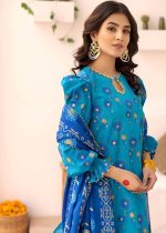 Gul Ahmed 3-Piece Unstitched Gold & Lacquer Printed Lawn Shirt with Gold & Lacquer Printed Lawn Shirt CL-32420 - Askani Group