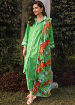 Gul Ahmed Embroidered Lawn 3-Piece Dobby Lawn Unstitched Suit With Laces and Denting Lawn Dupatta DN-32061 - Askani Group