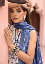 Gul Ahmed Embroidered Lawn 3-Piece Printed Unstitched Suit with Printed Stripe Dupatta FE-32078 - Askani Group