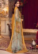 Gul Ahmed Embroidered Paper Cotton 3-Piece Unstitched Suit with Chiffon Dupatta FE-32107 - Askani Group