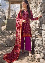 Ideas by Gul Ahmed Sale 3-Piece Nylon Velvet Shirt with Nylon Velvet Dupatta Unstitched Suit BVL-12012 A - Askani Group