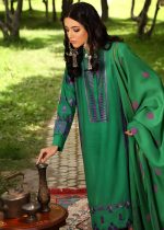 Ideas by Gul Ahmed Sale Collection 3-Piece Embroidered Dyed Khaddar Shirt with Gold & Lacquer Acrylic Pashmina Dupatta AP-12041 - Askani Group