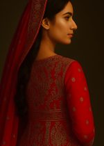 Askani Group Bridal Suit Heavily Embroidered Net Sharara Set with Short Shirt with Dupatta - Ready to Wear