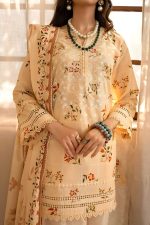 Gul Ahmed Lawn Collection Sale 3-Piece Unstitched Printed Embroidered Lawn Shirt with Printed Lawn Dupatta CL-42041 - Askani Group